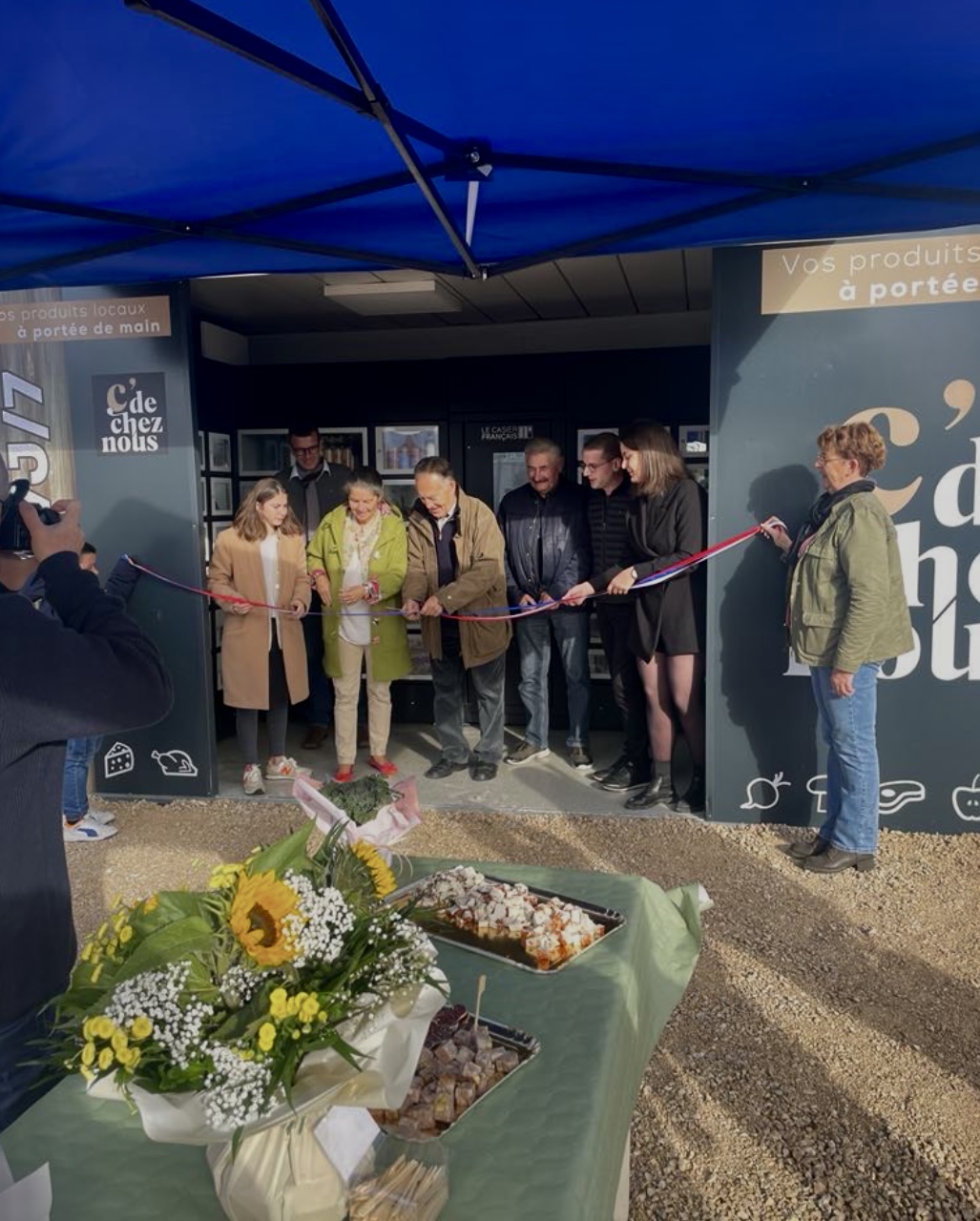 Inauguration du kiosque de Chaingy